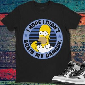 The Simpsons Homer I Hope I Didn't Brain My Damage T-Shirt Unisex